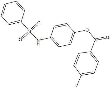 4-[(phenylsulfonyl)amino]phenyl 4-methylbenzoate 结构式
