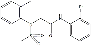 333321-69-0 N-(2-bromophenyl)-2-[2-methyl(methylsulfonyl)anilino]acetamide