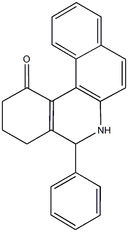 5-phenyl-3,4,5,6-tetrahydrobenzo[a]phenanthridin-1(2H)-one Struktur
