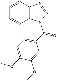 1-(3,4-dimethoxybenzoyl)-1H-1,2,3-benzotriazole Structure