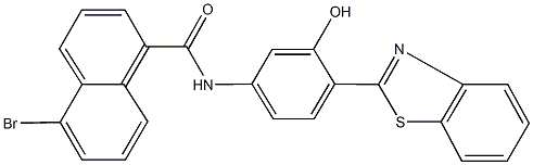 N-[4-(1,3-benzothiazol-2-yl)-3-hydroxyphenyl]-5-bromo-1-naphthamide Structure