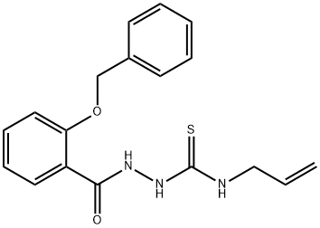 N-allyl-2-[2-(benzyloxy)benzoyl]hydrazinecarbothioamide Structure