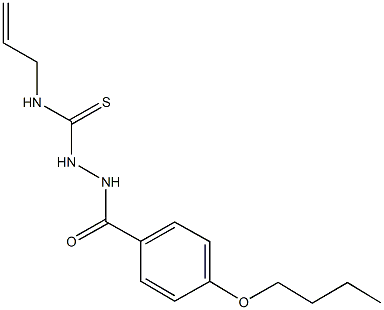N-allyl-2-(4-butoxybenzoyl)hydrazinecarbothioamide 结构式
