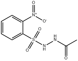 N'-acetyl-2-nitrobenzenesulfonohydrazide Struktur