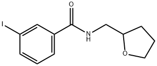 3-iodo-N-(tetrahydro-2-furanylmethyl)benzamide Struktur