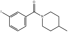 1-(3-iodobenzoyl)-4-methylpiperidine 化学構造式