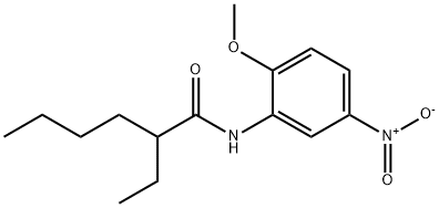2-ethyl-N-{5-nitro-2-methoxyphenyl}hexanamide Structure