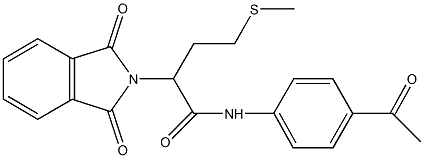 N-(4-acetylphenyl)-2-(1,3-dioxo-1,3-dihydro-2H-isoindol-2-yl)-4-(methylsulfanyl)butanamide|