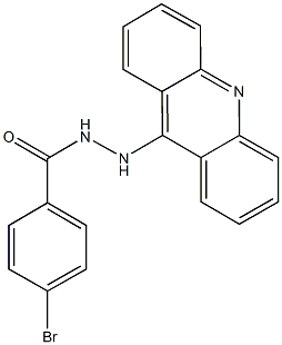 N'-(9-acridinyl)-4-bromobenzohydrazide Struktur