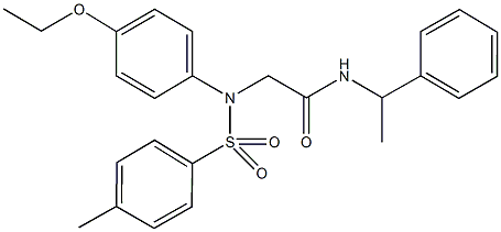 333450-92-3 2-{4-ethoxy[(4-methylphenyl)sulfonyl]anilino}-N-(1-phenylethyl)acetamide