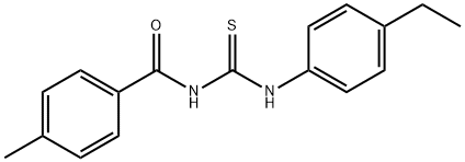 333740-22-0 N-(4-ethylphenyl)-N'-(4-methylbenzoyl)thiourea