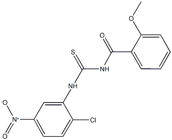 333741-15-4 N-{2-chloro-5-nitrophenyl}-N'-(2-methoxybenzoyl)thiourea