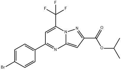 333763-00-1 isopropyl 5-(4-bromophenyl)-7-(trifluoromethyl)pyrazolo[1,5-a]pyrimidine-2-carboxylate