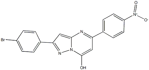 2-(4-bromophenyl)-5-{4-nitrophenyl}pyrazolo[1,5-a]pyrimidin-7-ol Structure