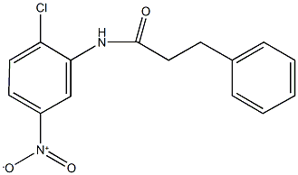 N-{2-chloro-5-nitrophenyl}-3-phenylpropanamide Structure