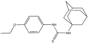 N-(1-adamantyl)-N'-(4-ethoxyphenyl)thiourea Struktur