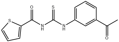 N-(3-acetylphenyl)-N'-(2-thienylcarbonyl)thiourea Structure