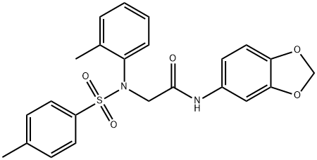 335211-29-5 N-(1,3-benzodioxol-5-yl)-2-{2-methyl[(4-methylphenyl)sulfonyl]anilino}acetamide