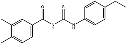 335213-25-7 N-(3,4-dimethylbenzoyl)-N'-(4-ethylphenyl)thiourea