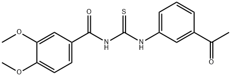 335214-34-1 N-(3-acetylphenyl)-N'-(3,4-dimethoxybenzoyl)thiourea