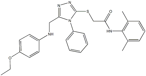 335217-93-1 N-(2,6-dimethylphenyl)-2-({5-[(4-ethoxyanilino)methyl]-4-phenyl-4H-1,2,4-triazol-3-yl}sulfanyl)acetamide