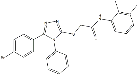 335219-62-0 2-{[5-(4-bromophenyl)-4-phenyl-4H-1,2,4-triazol-3-yl]sulfanyl}-N-(2,3-dimethylphenyl)acetamide