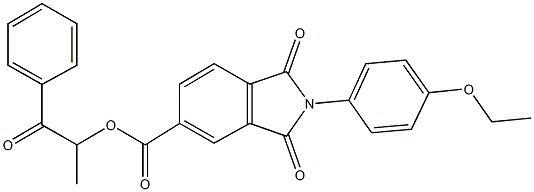 335391-30-5 1-methyl-2-oxo-2-phenylethyl 2-(4-ethoxyphenyl)-1,3-dioxo-5-isoindolinecarboxylate