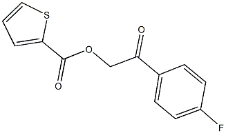2-(4-fluorophenyl)-2-oxoethyl 2-thiophenecarboxylate Struktur