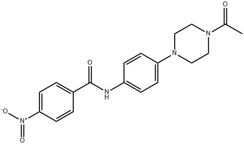 N-[4-(4-acetylpiperazin-1-yl)phenyl]-4-nitrobenzamide Structure