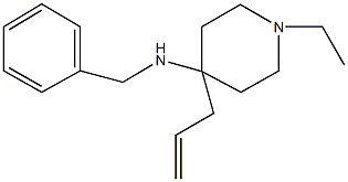 N-(4-allyl-1-ethyl-4-piperidinyl)-N-benzylamine Structure