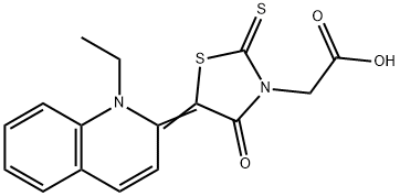 33687-19-3 [5-(1-ethyl-2(1H)-quinolinylidene)-4-oxo-2-thioxo-1,3-thiazolidin-3-yl]acetic acid
