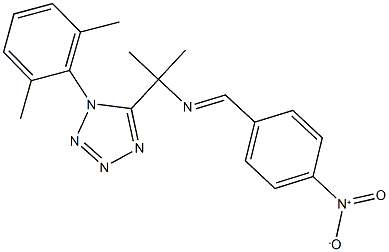 337310-10-8 1-(2,6-dimethylphenyl)-5-[1-({4-nitrobenzylidene}amino)-1-methylethyl]-1H-tetraazole
