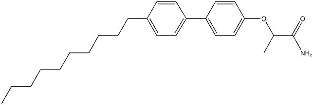2-[(4'-decyl[1,1'-biphenyl]-4-yl)oxy]propanamide Structure