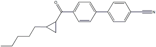 4'-[(2-pentylcyclopropyl)carbonyl][1,1'-biphenyl]-4-carbonitrile Struktur
