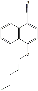 4-(Pentyloxy)-1-naphthalenecarbonitrile, 337470-83-4, 结构式