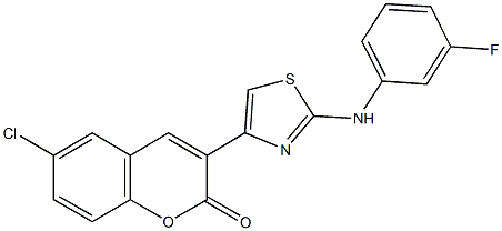 337486-31-4 6-chloro-3-[2-(3-fluoroanilino)-1,3-thiazol-4-yl]-2H-chromen-2-one
