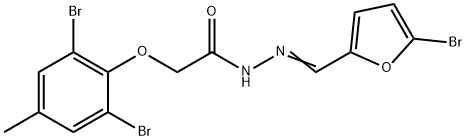 N'-[(5-bromo-2-furyl)methylene]-2-(2,6-dibromo-4-methylphenoxy)acetohydrazide