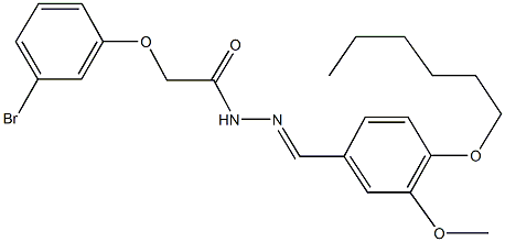 339006-73-4 2-(3-bromophenoxy)-N'-[4-(hexyloxy)-3-methoxybenzylidene]acetohydrazide