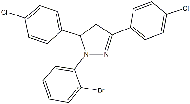 339027-41-7 1-(2-bromophenyl)-3,5-bis(4-chlorophenyl)-4,5-dihydro-1H-pyrazole