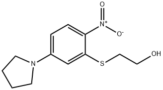 2-{[2-nitro-5-(1-pyrrolidinyl)phenyl]sulfanyl}ethanol,339187-18-7,结构式