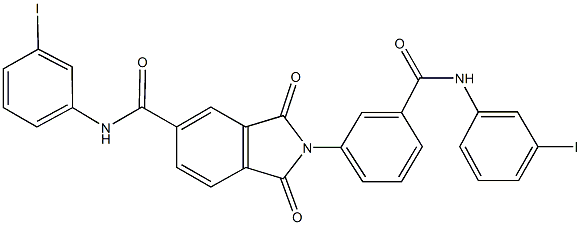 2-{3-[(3-iodoanilino)carbonyl]phenyl}-N-(3-iodophenyl)-1,3-dioxo-5-isoindolinecarboxamide|