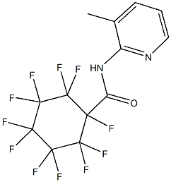 1,2,2,3,3,4,4,5,5,6,6-undecafluoro-N-(3-methyl-2-pyridinyl)cyclohexanecarboxamide Structure