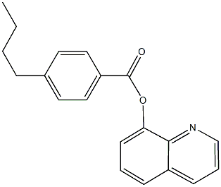 8-quinolinyl 4-butylbenzoate Struktur