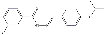 339224-71-4 3-bromo-N'-(4-isopropoxybenzylidene)benzohydrazide