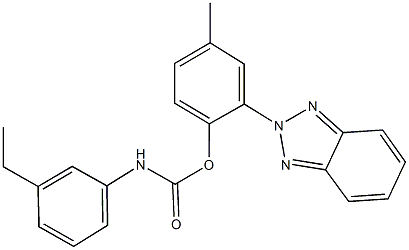 2-(2H-1,2,3-benzotriazol-2-yl)-4-methylphenyl 3-ethylphenylcarbamate|