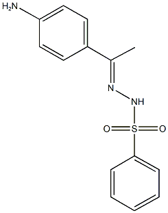 N'-[1-(4-aminophenyl)ethylidene]benzenesulfonohydrazide 结构式
