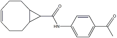 N-(4-acetylphenyl)bicyclo[6.1.0]non-4-ene-9-carboxamide Struktur