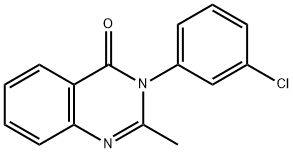 3-(3-chlorophenyl)-2-methyl-4(3H)-quinazolinone Structure