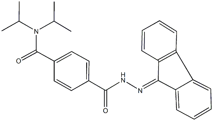 4-{[2-(9H-fluoren-9-ylidene)hydrazino]carbonyl}-N,N-diisopropylbenzamide 结构式