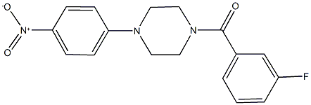 1-(3-fluorobenzoyl)-4-{4-nitrophenyl}piperazine Structure